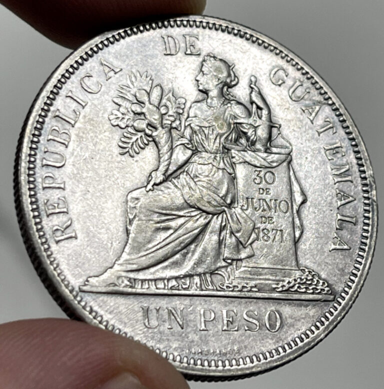 Read more about the article 1894 Guatemala Un Peso .900 Silver Coin – Rare!