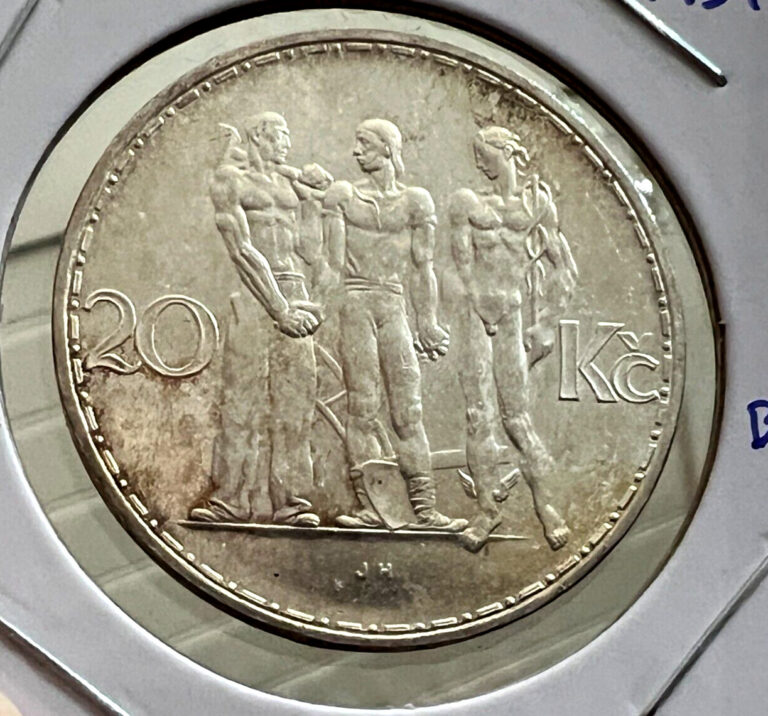 Read more about the article 1934 CZECHOSLOVAKIA SILVER 20 KORUN UNCIRCULATED COIN