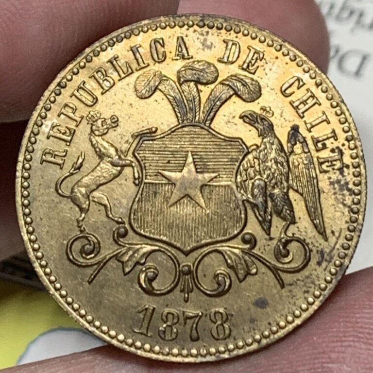 Read more about the article CHILE Token 1878 Eingetr Fabrik Zeichen AUNC Rare Condition