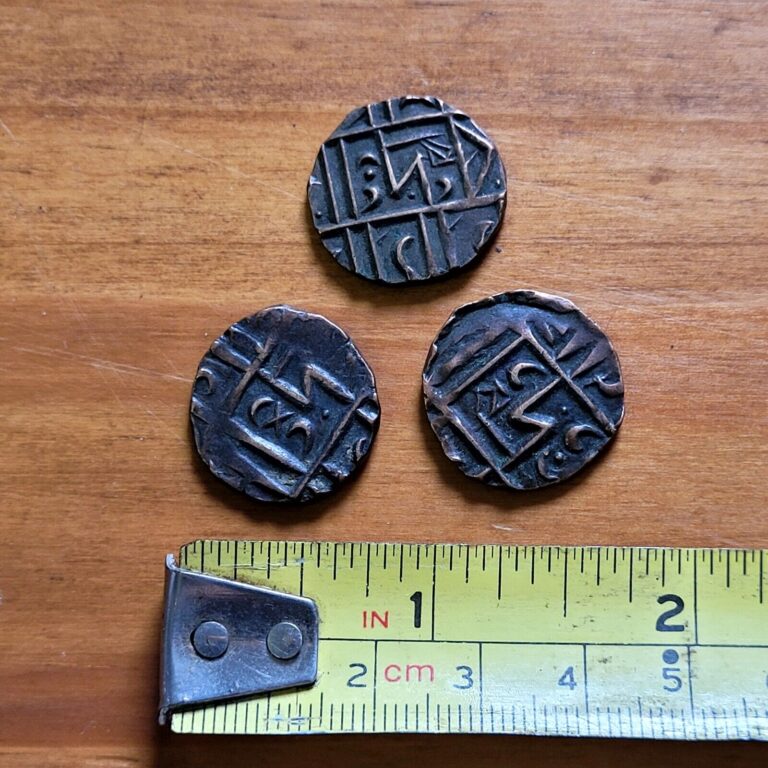 Read more about the article BHUTAN DEB LOT OF 3 HALF DEB RARE COPPER COINS HTF COIN (BD8)