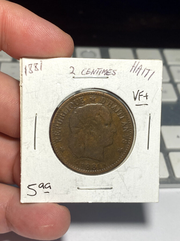 Read more about the article 1881 Haiti 2 Centimes