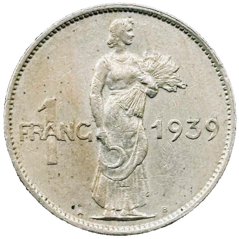 Read more about the article 1939 Luxembourg Coin 1 Franc KM# 44 Europe Foreign Old RARE Coins Free Shipping