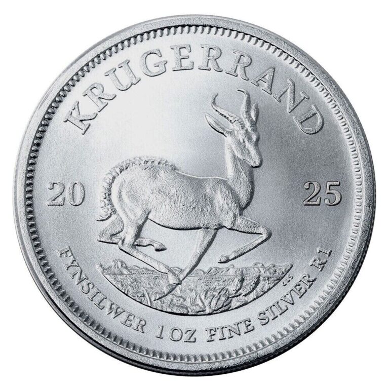 Read more about the article PRESALE – 2025 South Africa 1 oz 999 Fine Silver Krugerrand Coin BU