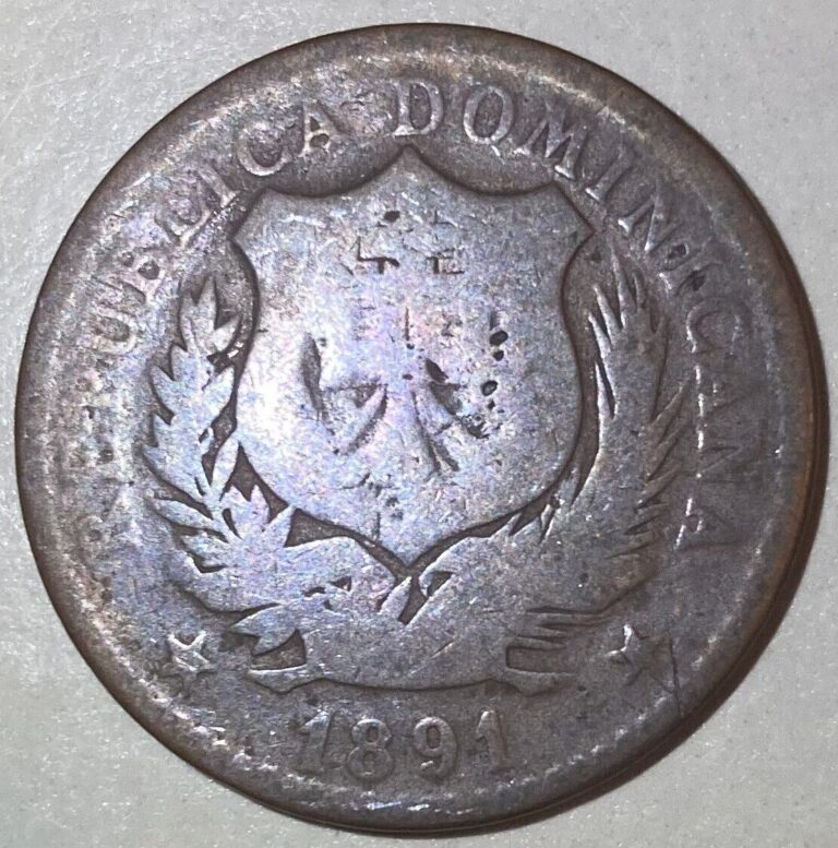 Read more about the article 1891 Dominican Republic 5 Centesimos Coin