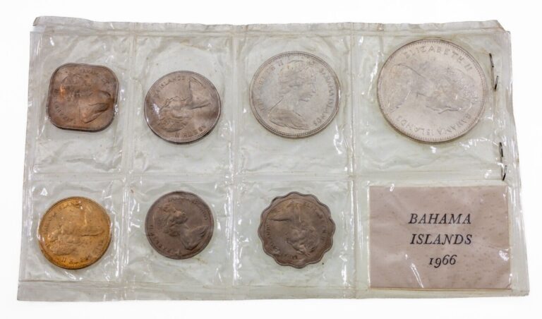 Read more about the article 1966 Bahama Mint Set 7 Coin Mint Set MS2 Sealed