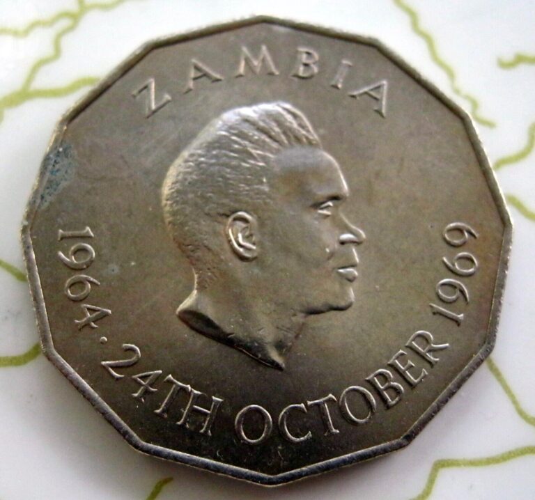 Read more about the article COIN ZAMBIA 50NGWEE 1969 BU FAO!!! 111-167