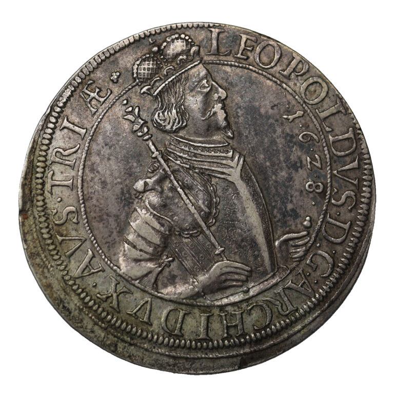 Read more about the article Austria 1628 Leopold V Silver Thaler Hall Mint KM#629.2