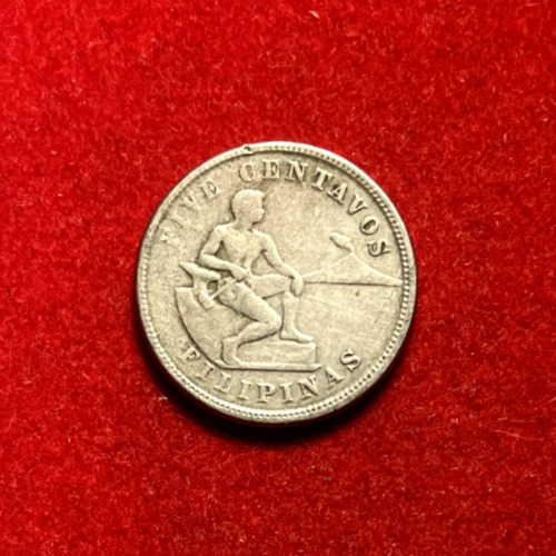 Read more about the article Philippines 1918 5 Centavos KM#164 Copper-Nickel Coin T2701