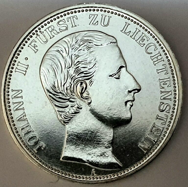 Read more about the article Thaler 1862 M Liechtenstein  Proof Johann II Vereinsthaler Taler Silver Coin Top
