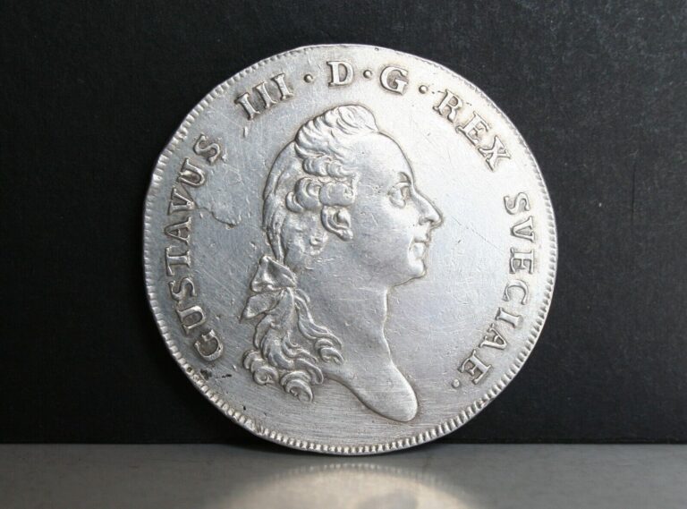 Read more about the article 1775 Sweden 1 Riksdaler  VF-EF  ex-jewelry