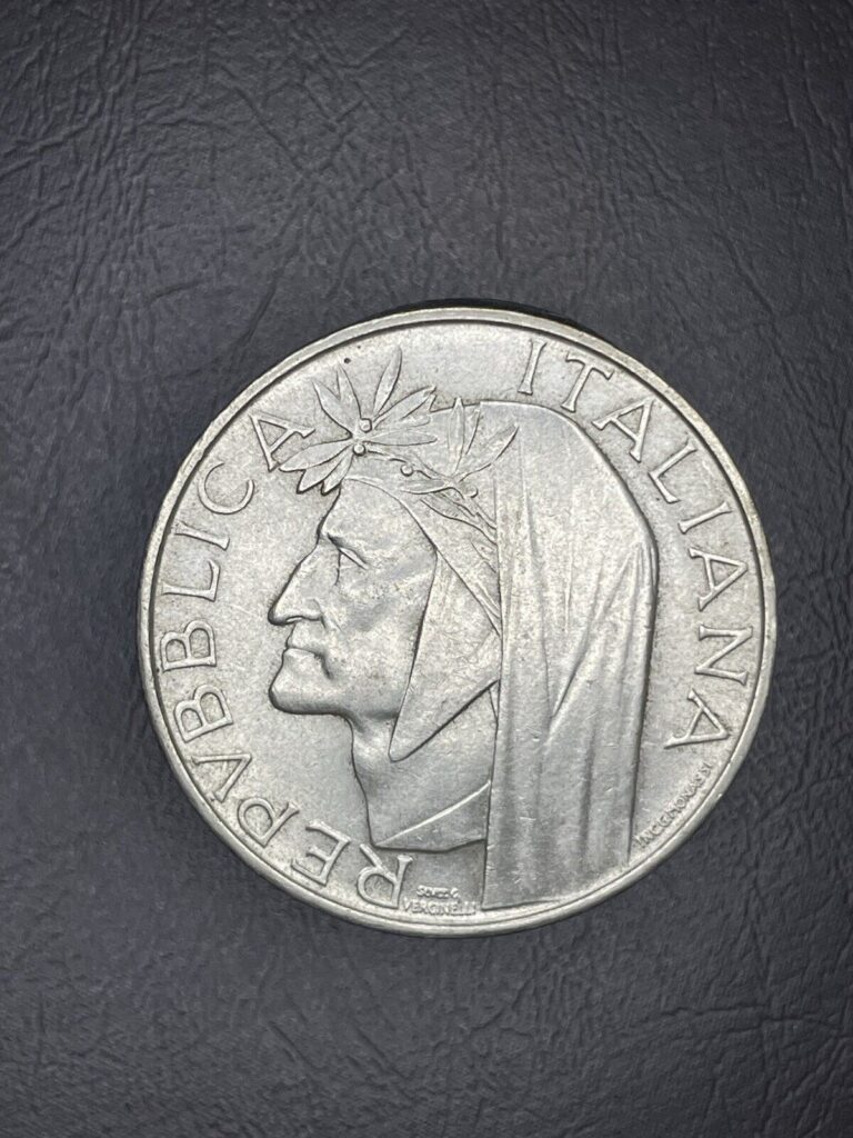 Read more about the article 1965 Italy 500 Lire .835 Silver World Coin .2953 ASW Nice! KM # 100