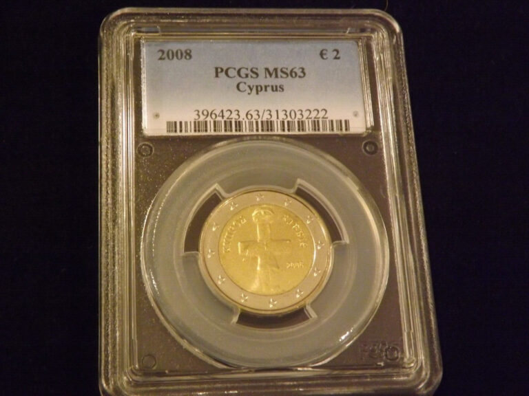 Read more about the article 2008               Cyprus              PCGS  MS 63