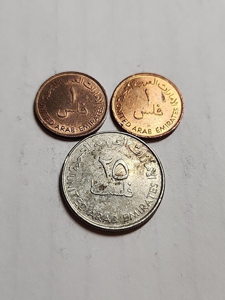 Read more about the article Lot of 3 United Arab Emirates Coins – Lot BT256