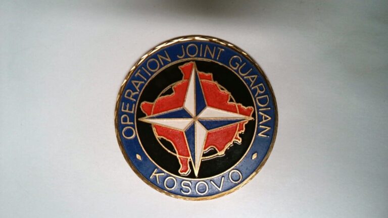 Read more about the article CHALLENGE COIN OPERATION JOINT GUARDIAN KOSOVO KFOR