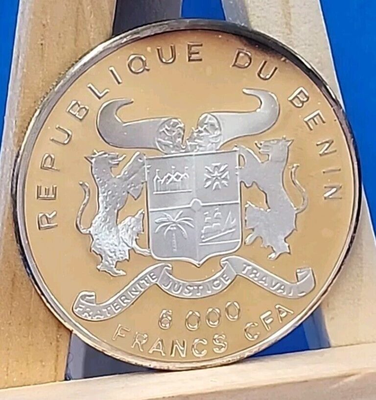 Read more about the article 1993-BENIN 6000 Francs -.999 Fine Silver Proof ‘Protection of Nature – Elephant’