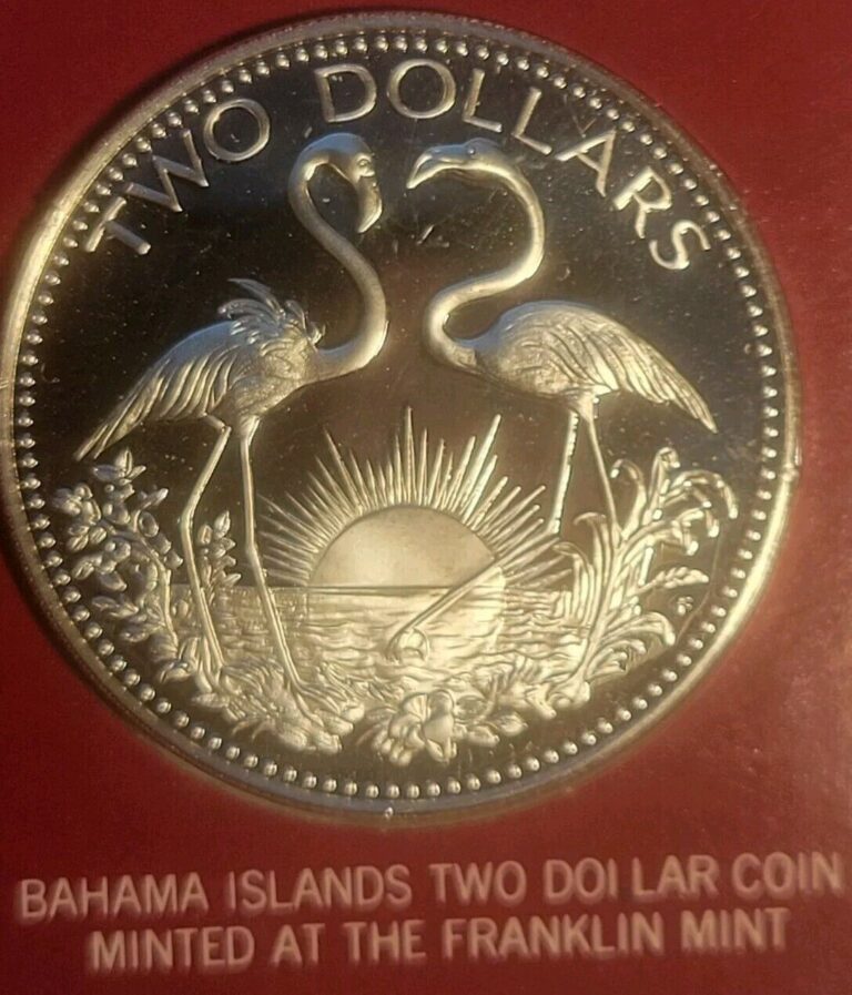 Read more about the article 1974  Commonwealth of Bahamas Two Dollar  .925 Silver Proof Coin