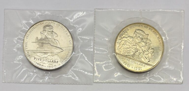 Read more about the article 2 Republic of Marshall Islands $5 Dollar Sealed Commemorative Coins