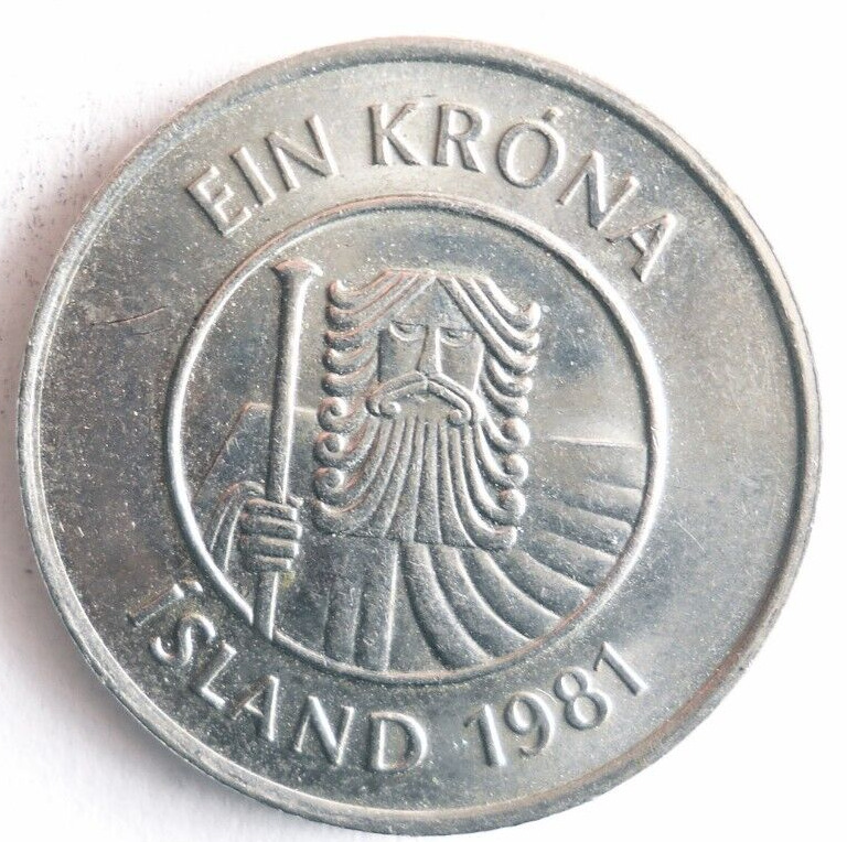 Read more about the article 1981 ICELAND KRONA – Excellent Coin – FREE SHIP – Bin #403