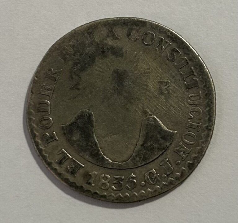 Read more about the article Ecuador 2 Reales 1835 Good Price Fine