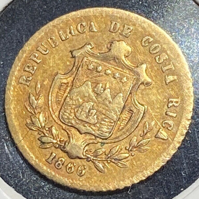 Read more about the article RARE GOLD Costa Rica 1866 GW Peso 1-Year Type/Variety!!! Low Mintage!