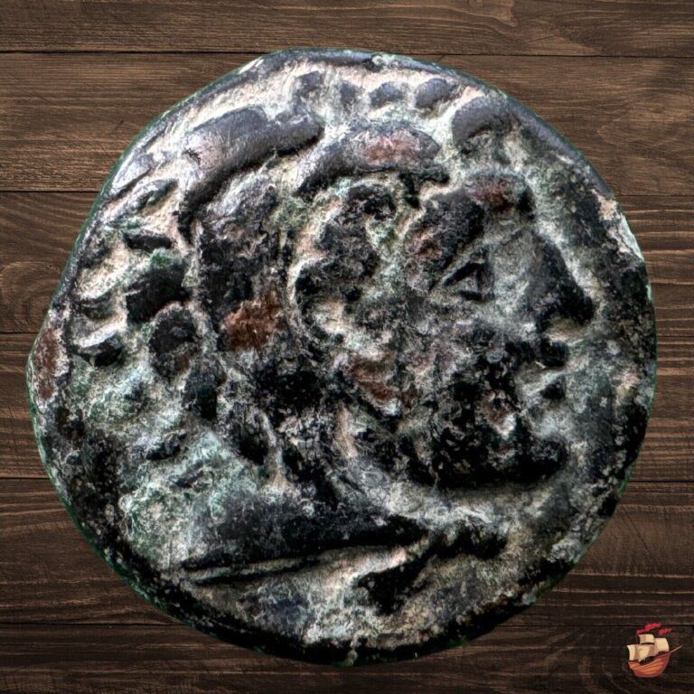 Read more about the article Ancient Greek Coin – Macedon Macedonia – Alexander the Great (336-323 BC) @O9