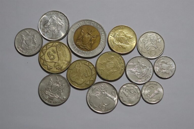 Read more about the article 🧭 NAMIBIA COINS LOT MOSTLY HIGH GRADE B53 #38 ZO37