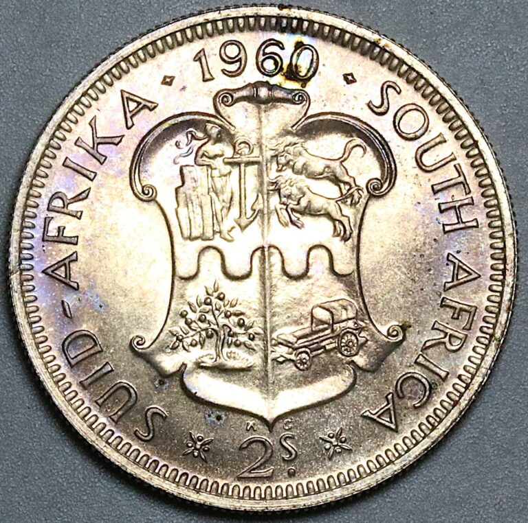 Read more about the article 1960 South Africa 2 Shillings Florin Elizabeth II Proof Silver Coin (24121104R)