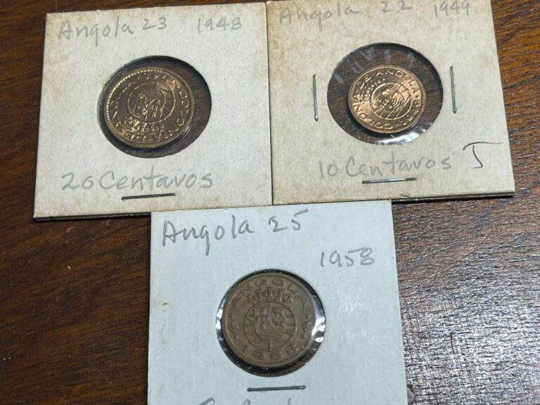 Read more about the article Early Angola 3 Coins Lot Excellent Condition High Value