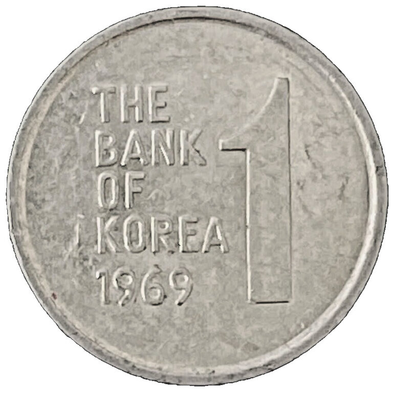 Read more about the article 1969 Korea-South Won KM# 4a Asia UNCIRCULATED Foreign World COINS FREE SHIPPING