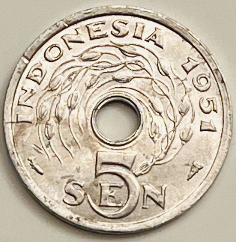 Read more about the article 1951 Indonesia 5 Sen KM# 5 Circulated Condition