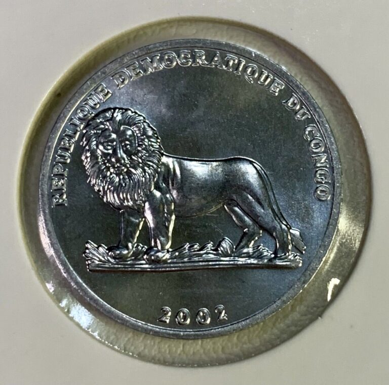 Read more about the article Africa Congo D.R. Uncirculated 25 Centimes Weasel Lion Animal Coin Money 2002