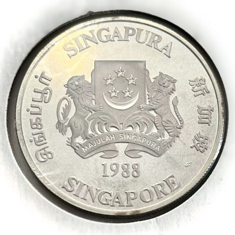 Read more about the article 1988 Singapore Uncirculated Proof $10 Dollar Silver Coin Rare Low Mintage