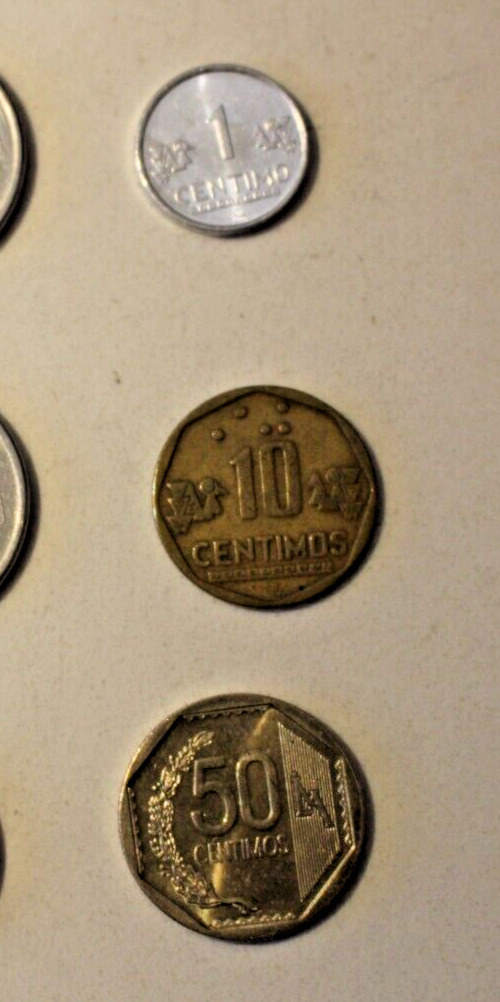 Read more about the article PERU  –  3 COINS lot – 1 Centimos  50 Centimos  10 Centimos