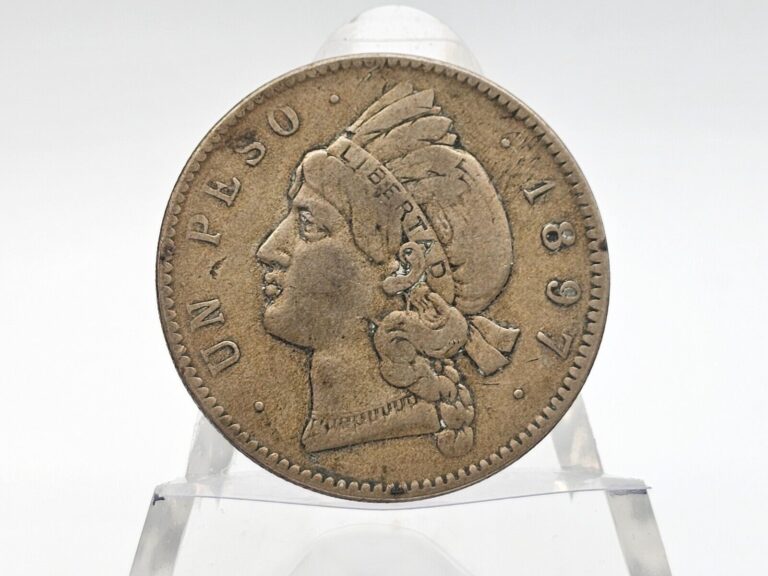 Read more about the article 1897-A Dominican Republic One Peso **WORLD SILVER**