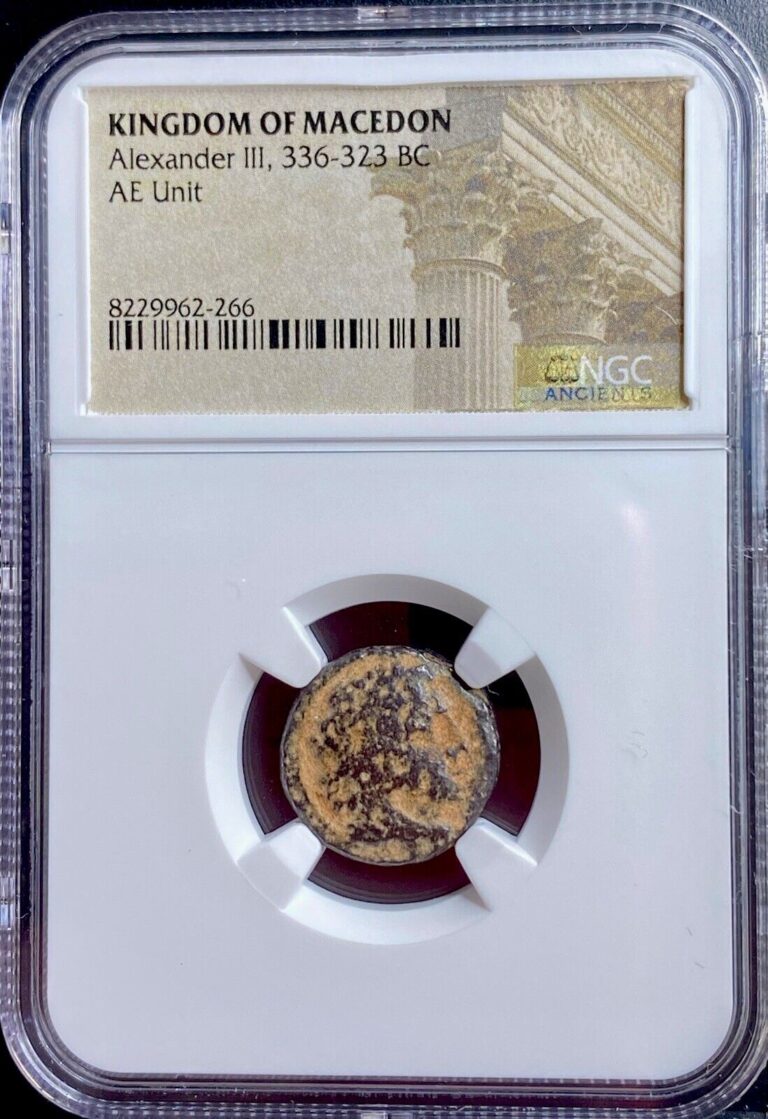 Read more about the article Alexander The Great 336-323 BC NGC Greek Kingdom of Macedon Coin Genuine Greece