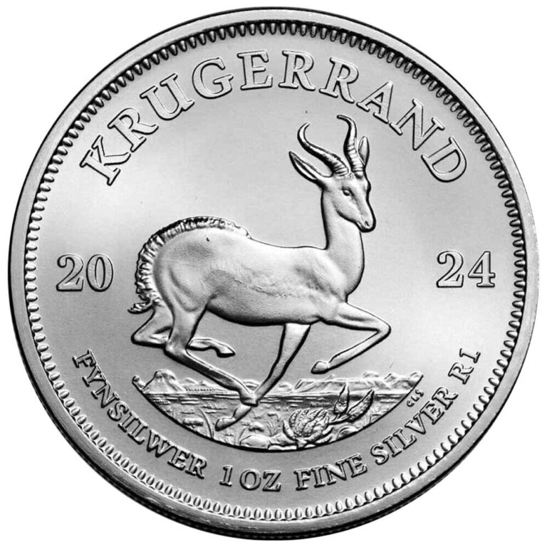 Read more about the article 2024 South Africa 1 oz 999 Fine Silver Krugerrand Coin BU