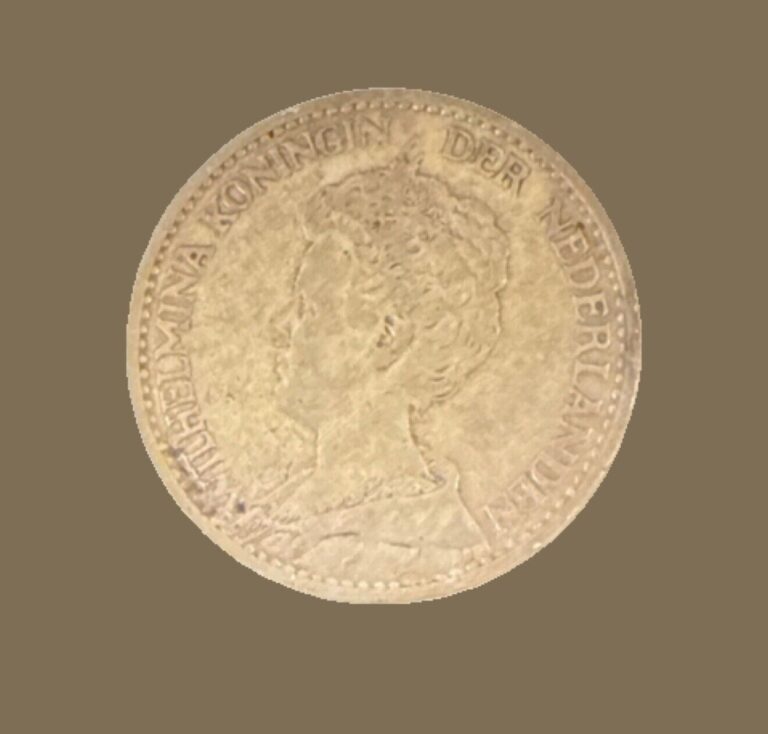 Read more about the article Netherlands 1 Gulden 1914  Silver  Wilhelmina  World War I