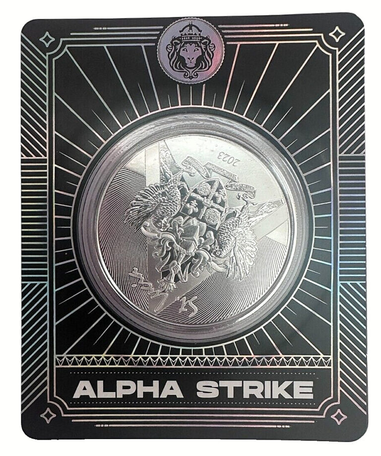 Read more about the article 2023 St Lucia oz .999 Fine Silver Coin Scottsdale BU ALPHA STRIKE