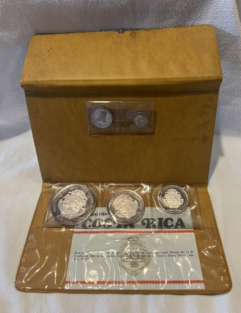 Read more about the article 1970 Republica De Costa Rica 5 Coins Silver 999 In Original Case