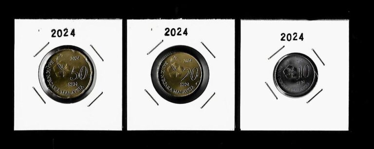 Read more about the article [KKK] Malaysia Coins – Year 2024 (10  20  50sen) UNC