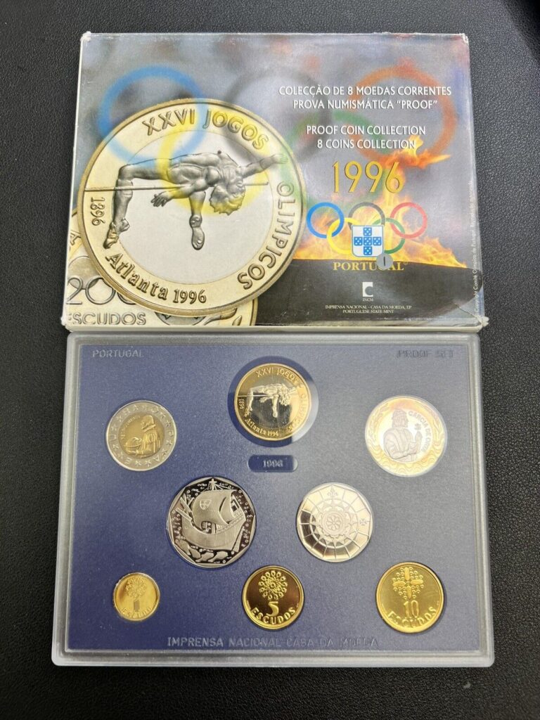 Read more about the article Proof Portugal Coin Pack Olympics 1996 Commemorative 8 Coin Set