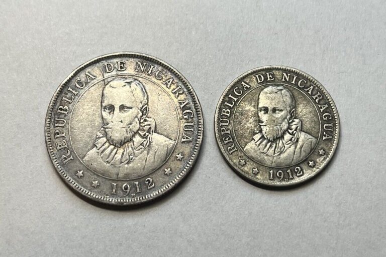 Read more about the article RARE Nicaragua Silver Coin Lot – 1912 50 And 25 Centavos – LOW MINTAGE