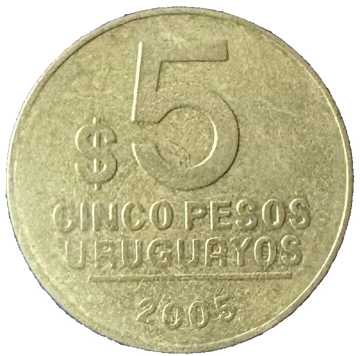 Read more about the article World Coins – Uruguay 5 Pesos 2005 Coin KM# 120