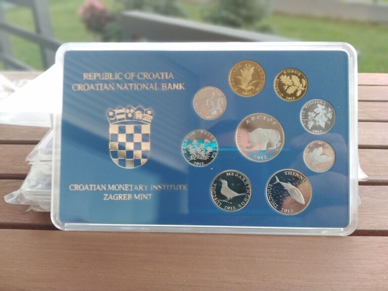 Read more about the article 2012  CROATIA HRVATSKA coin coins kuna lipa 1 2 5 10 20 50  set UNC  *   25 NEW