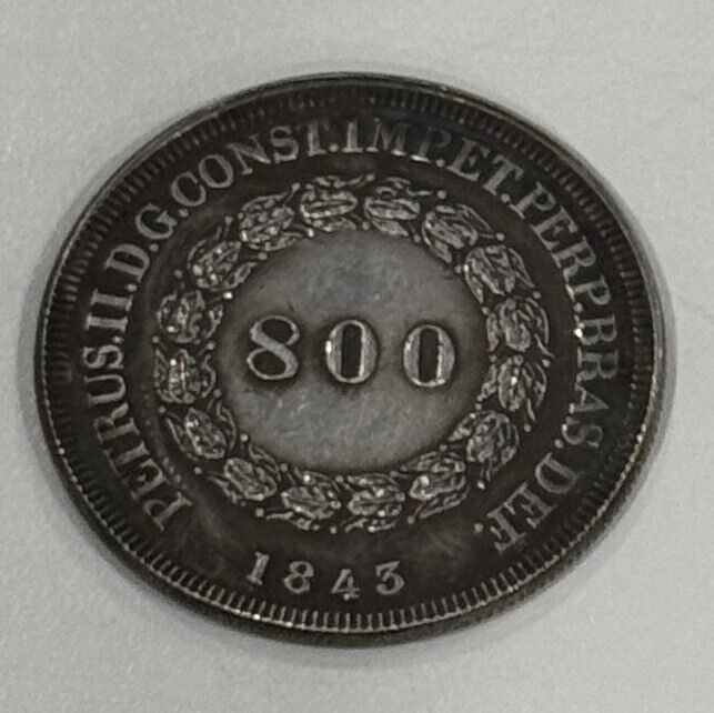 Read more about the article Coin 1843 Brazil 800 Reis