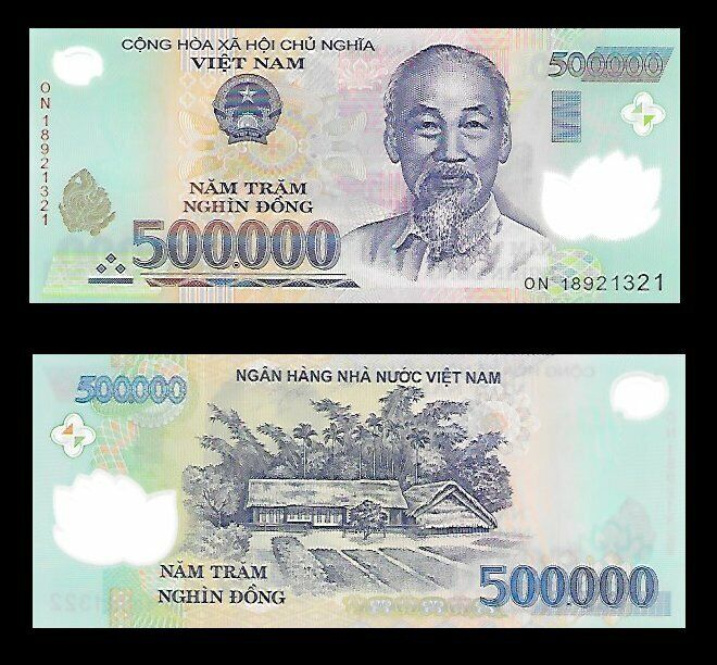 Read more about the article 500 000 Vietnam Dong = 1 x 500 000 UNC Vietnamese Dong Banknote!  Viet Nam