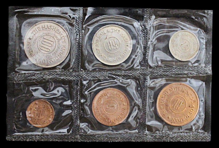 Read more about the article 1949-1964 Hashemite Kingdom of Jordan 6-Coin Set