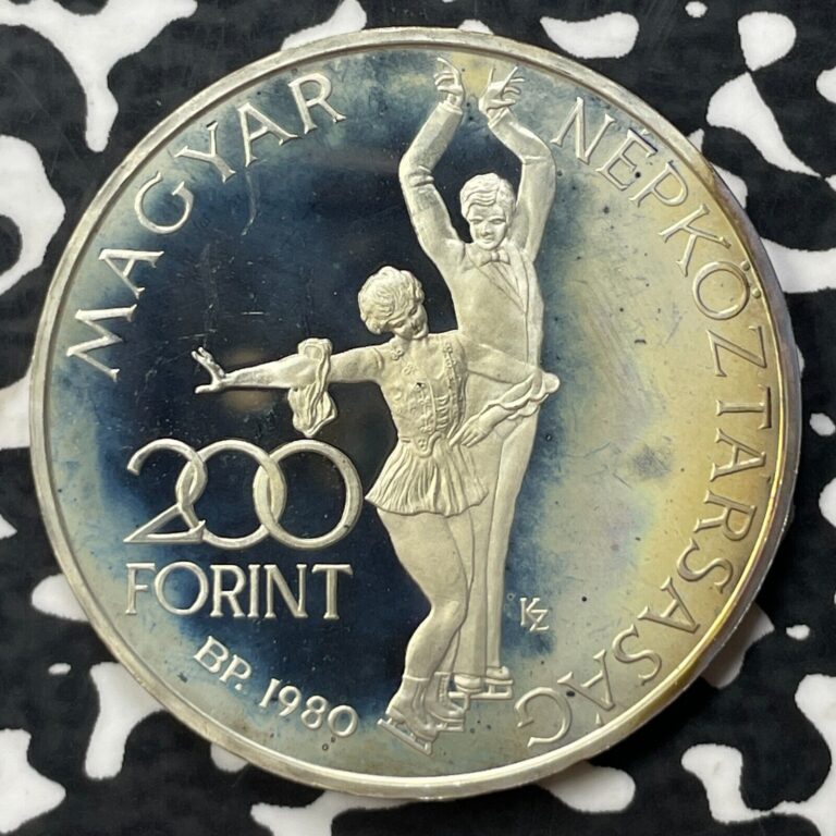 Read more about the article 1980 Hungary 200 Forint (10 Available) (1 Coin Only) Silver! Lake Placid Proof!