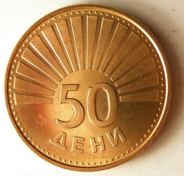 Read more about the article 1993 MACEDONIA 50 DENI – AU – Hard to Find Coin – FREE SHIP – BIN MMM