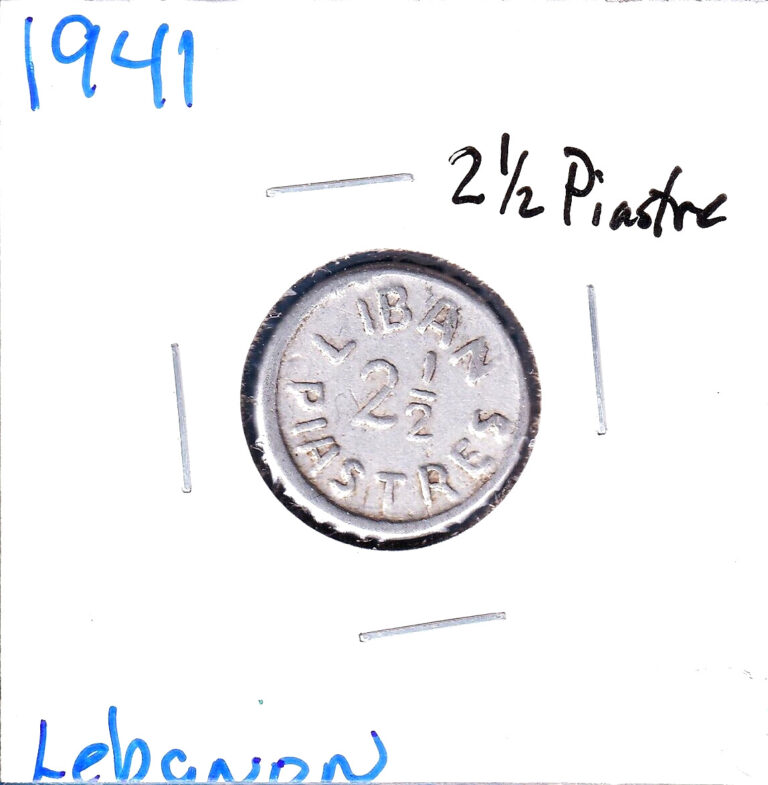 Read more about the article 1941 Lebanon 2-1/2 Piastres (KM-13) Aluminum [one-year issue]